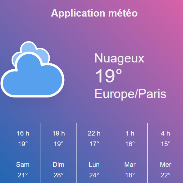 app-Meteo Javascript